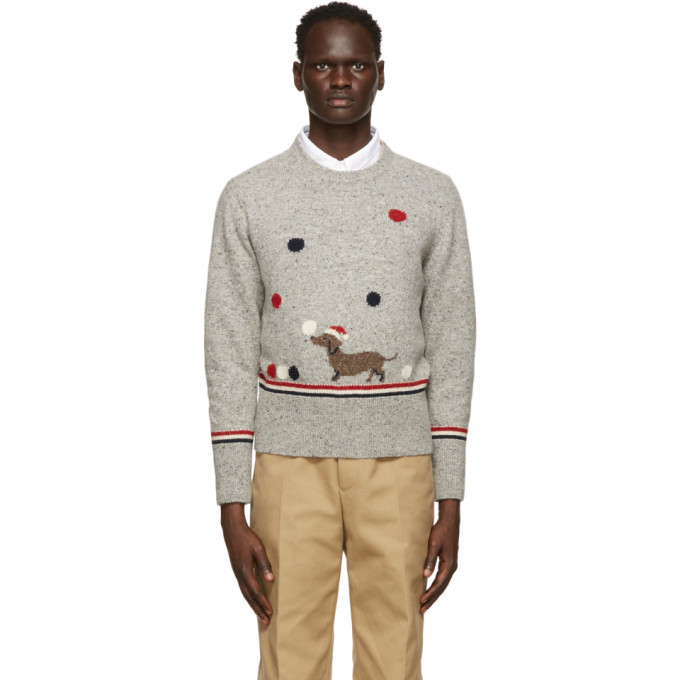 Thom Browne Grey Holiday Hector Sweater Thom Browne