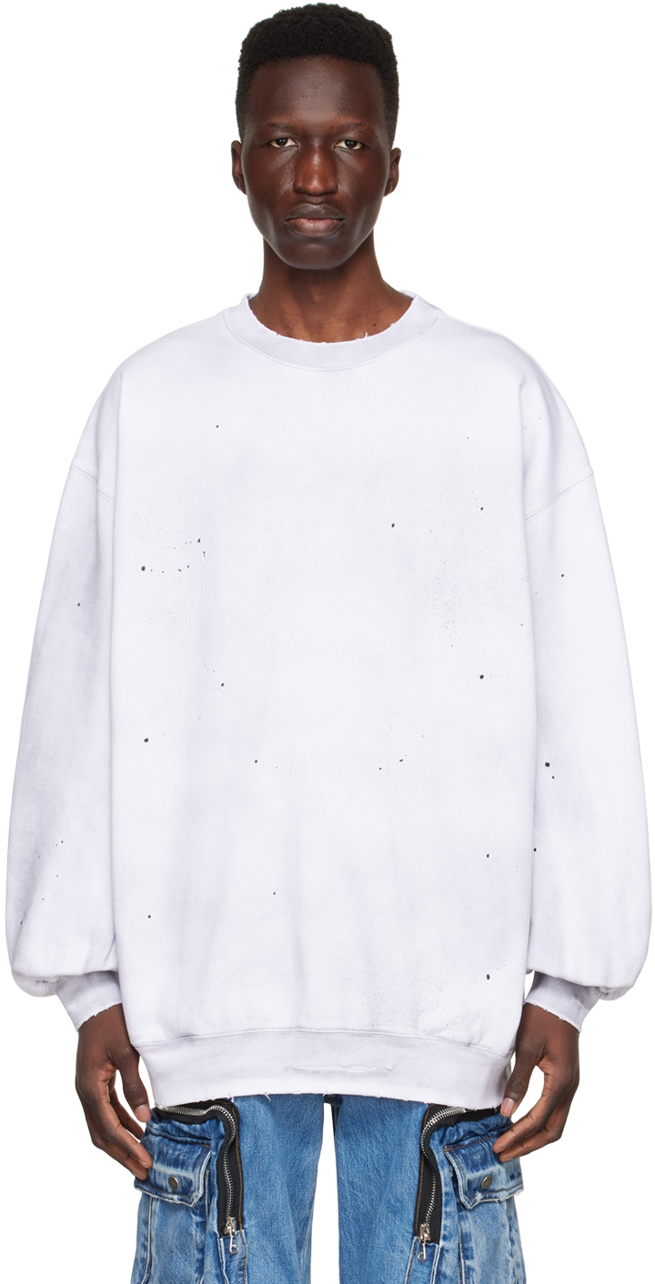 We11done White Cotton Sweatshirt We11done