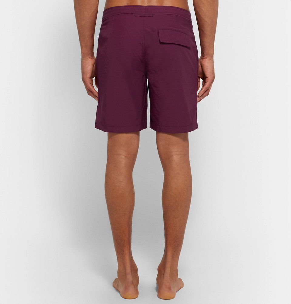 Onia - Calder Long-Length Swim Shorts - Men - Burgundy Onia