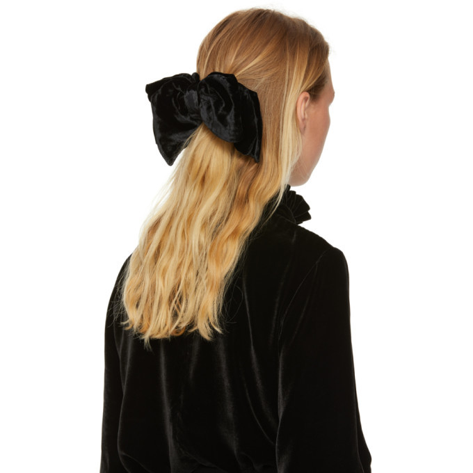 Miu Miu Black Velvet Hair Clip Miu Miu