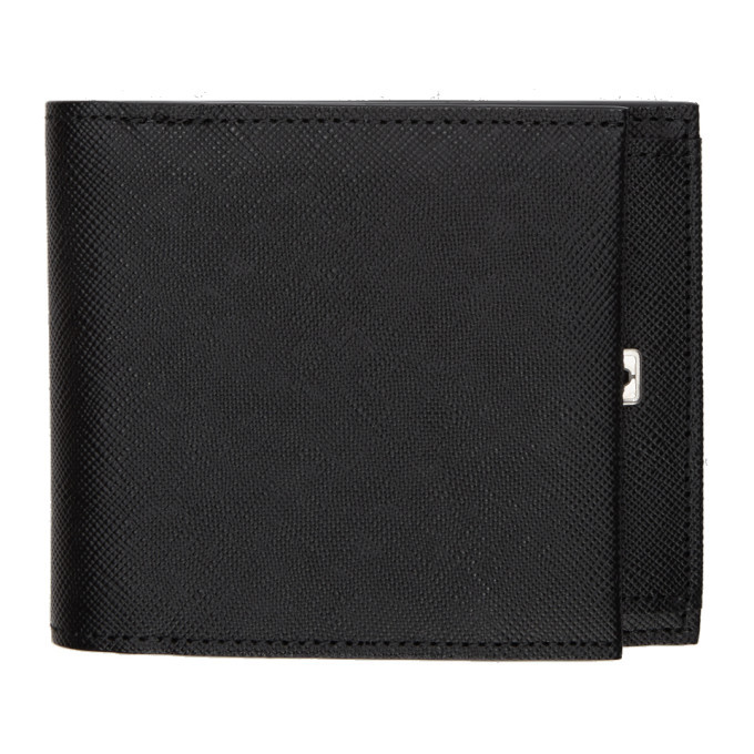 N.Hoolywood Black Leather Bifold Wallet N.Hoolywood