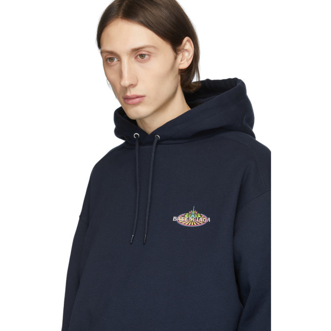 balenciaga hoodie womens navy