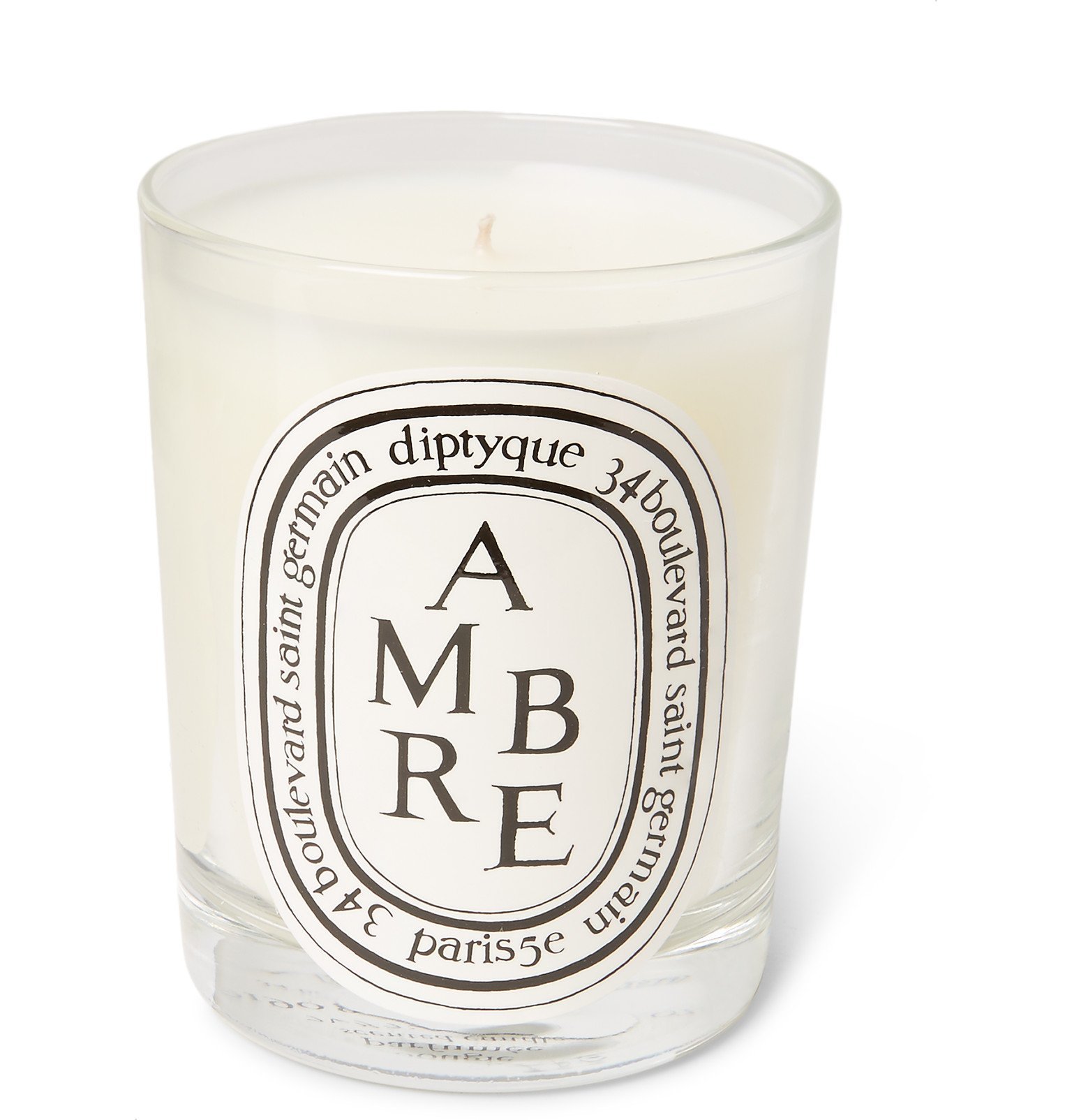 Diptyque Ambre Scented Candle, 190g White Diptyque