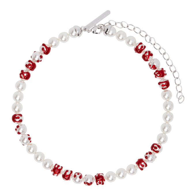 Shushu/Tong White and Red YVMIN Edition Big Pearl Blood Necklace Shushu ...