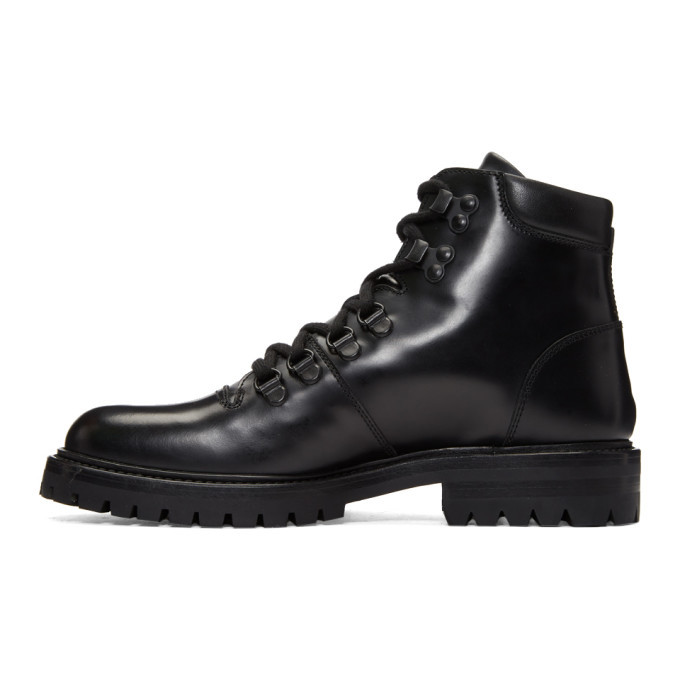 Woman by Common Projects Black Hiking Boots Woman by Common Projects