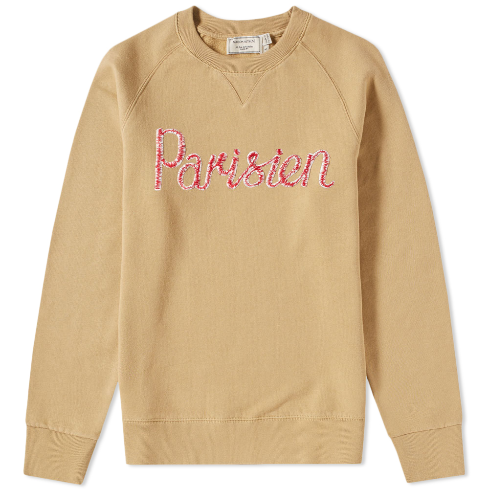 Maison KitsunÃ© Parisien Crew Sweat Maison Kitsune