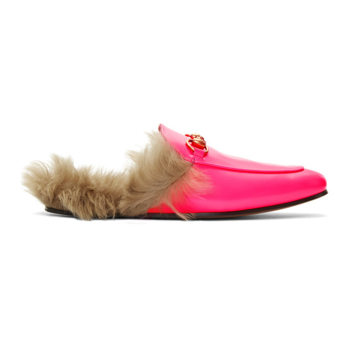 pink princetown gucci