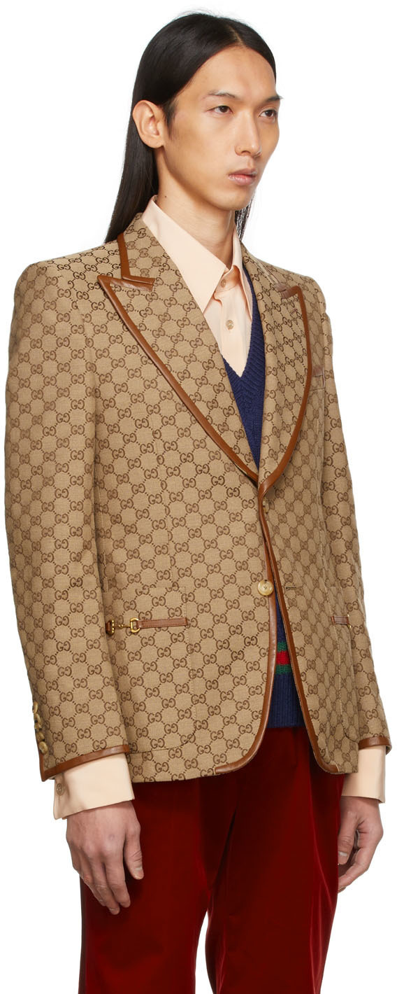 gucci monogram blazer