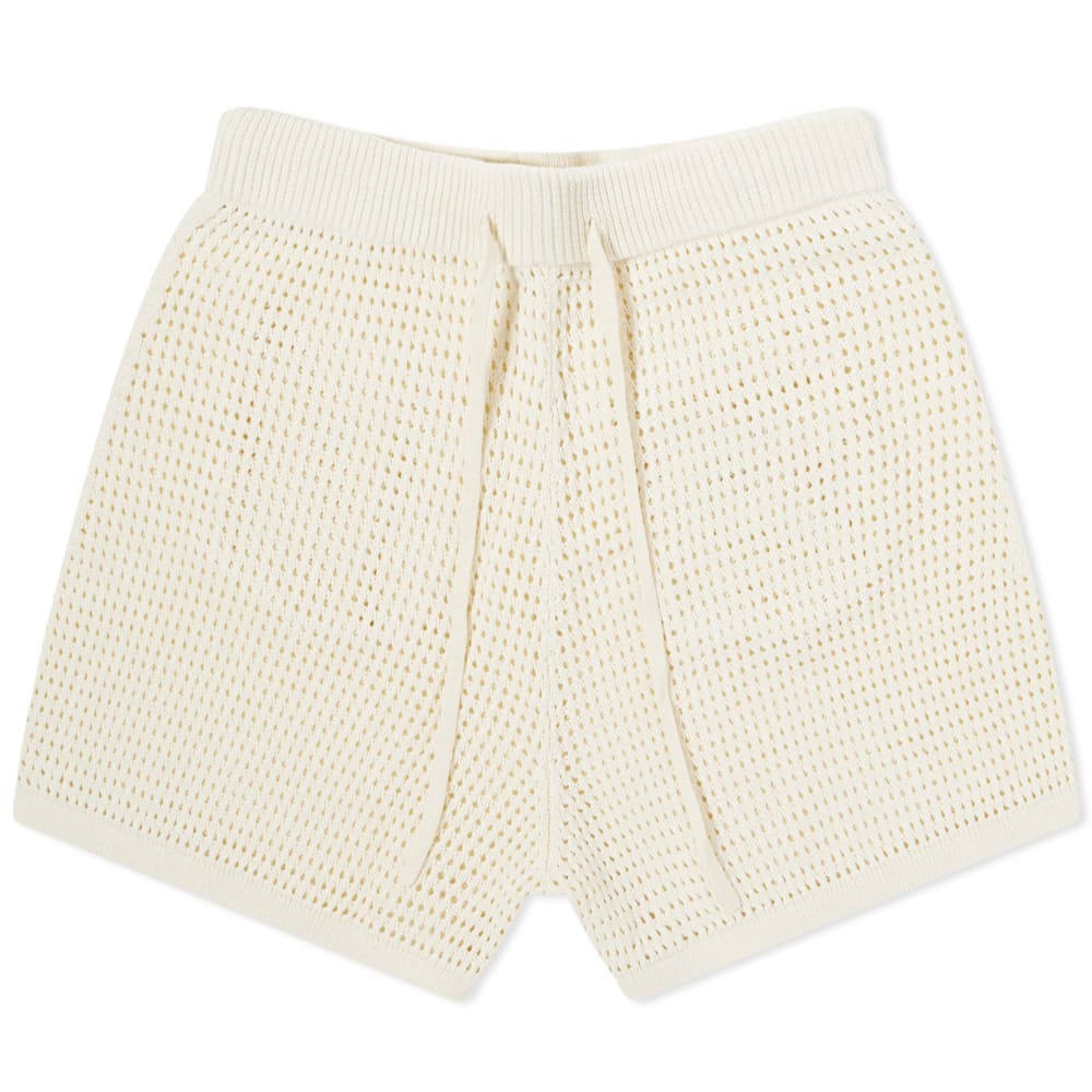 Nanushka Jael Crochet Knit Beach Shorts Nanushka