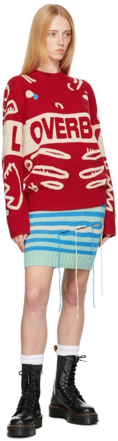 Charles Jeffrey Loverboy Red Logo Graphic Sweater Charles Jeffrey ...