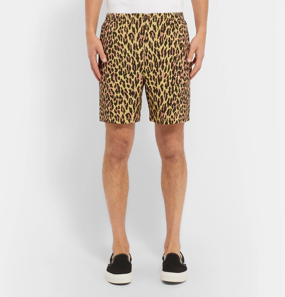 36％割引グリーン系,L登場! Wackomaria leopard shorts ショートパンツ 