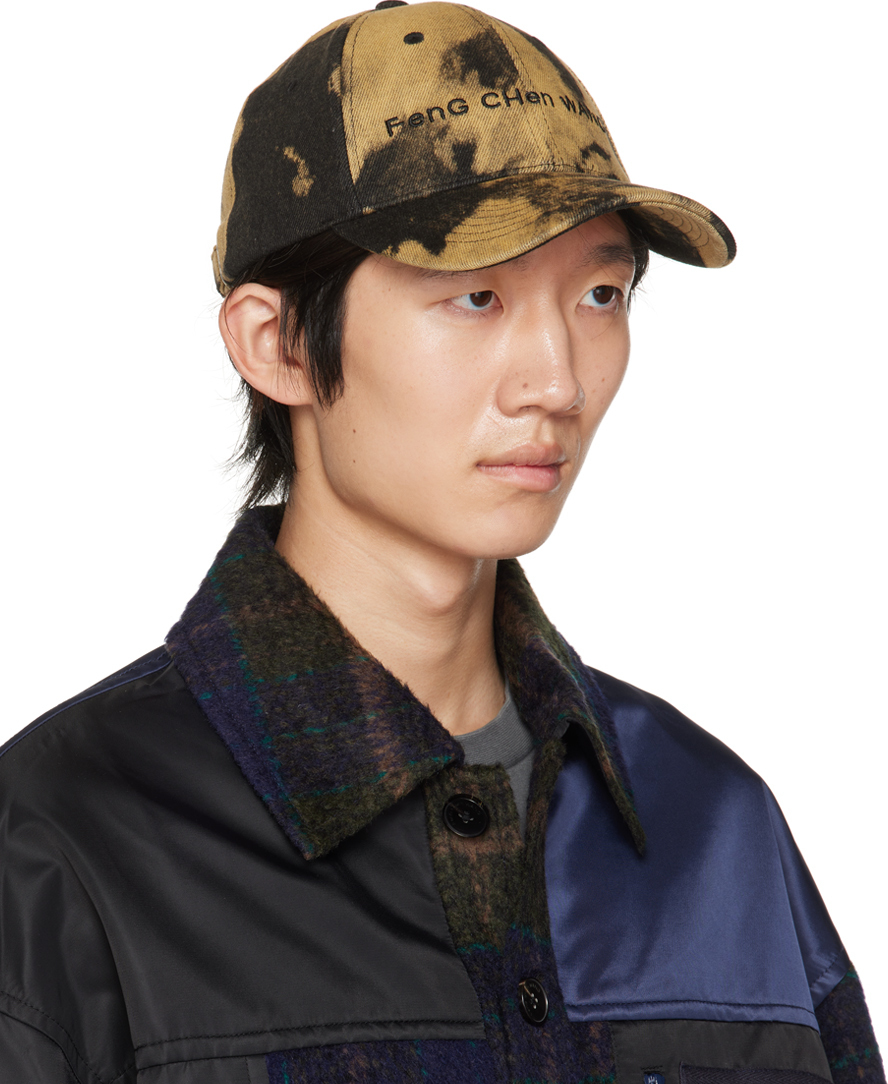 Feng Chen Wang Yellow & Black TieDye Cap Feng Chen Wang