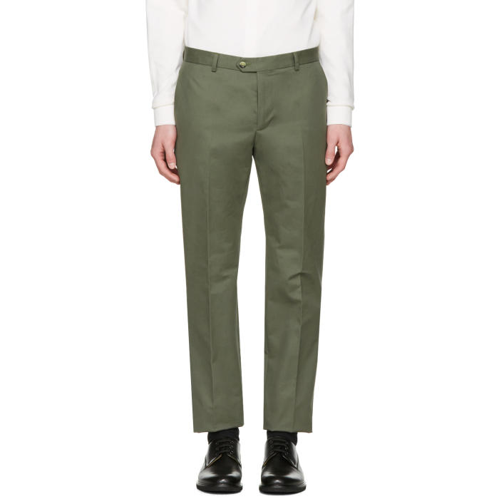 A Ditions M R Green Tailored Chino Trousers Editions M R