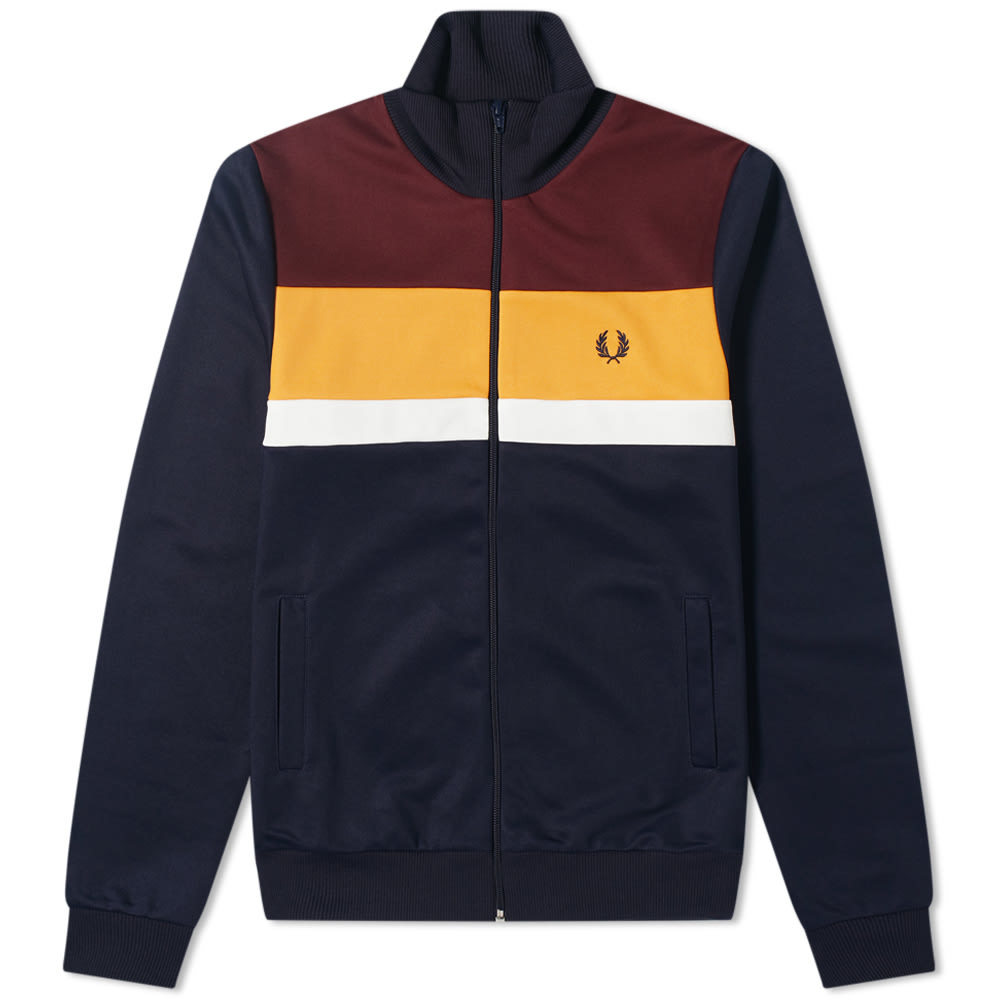 heap Competitive Align Fred Perry Colourblock Track Jacket Fred Perry