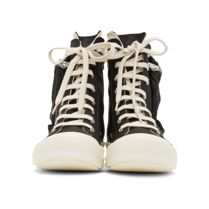 Rick Owens Drkshdw Black Cargo High Sneakers Rick Owens Drkshdw