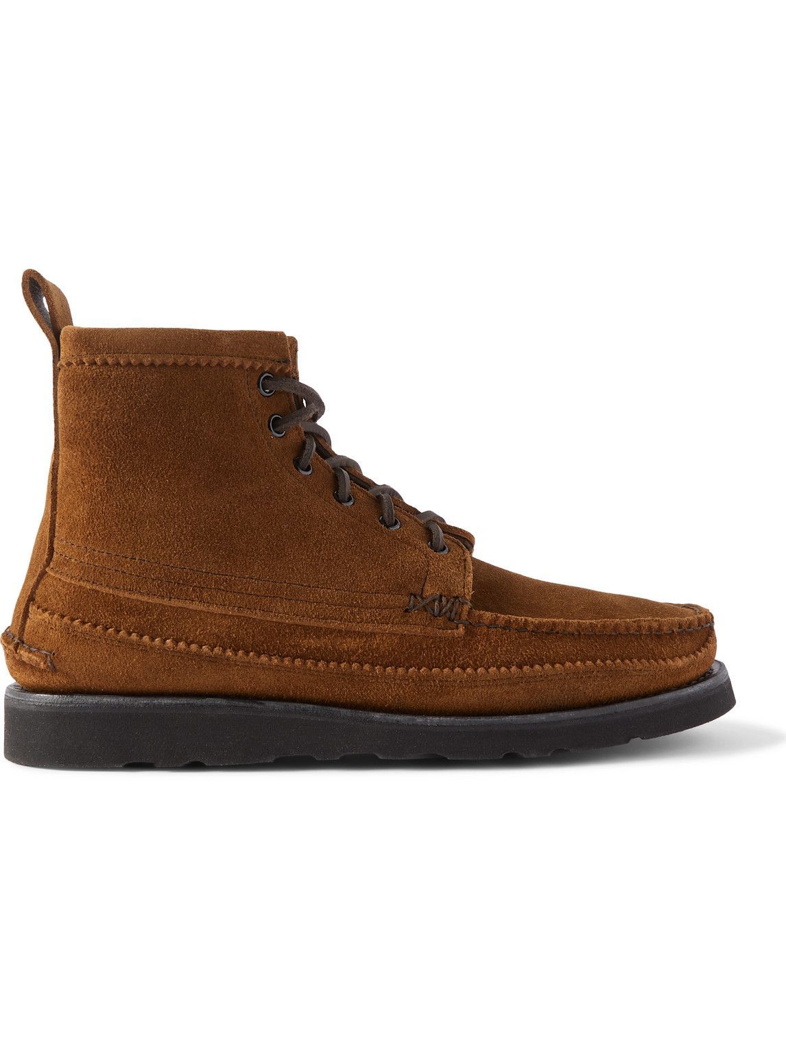 Yuketen - Maine Guide 6 Eye Textured-Leather Boots - Brown Yuketen