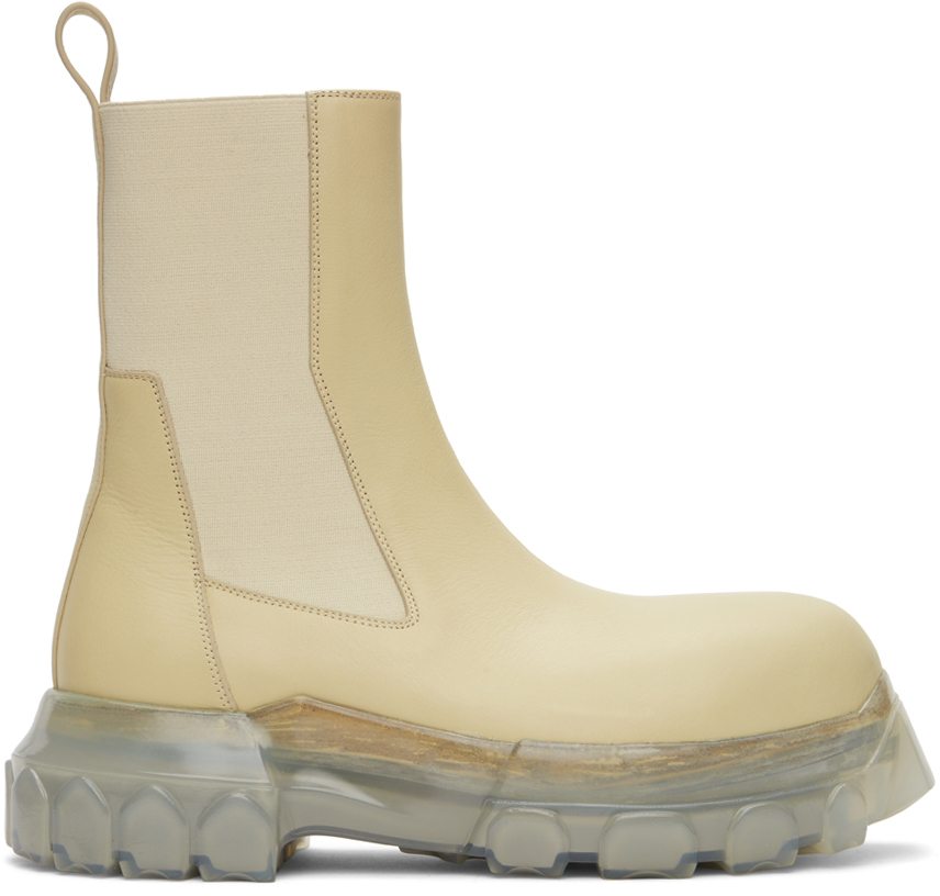 Photo: Rick Owens Off-White Beatle Bozo Tractor Chelsea Boots