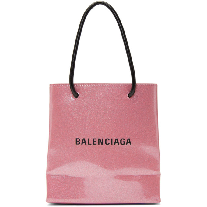 Balenciaga Pink Glitter Everyday Shopping Tote Balenciaga
