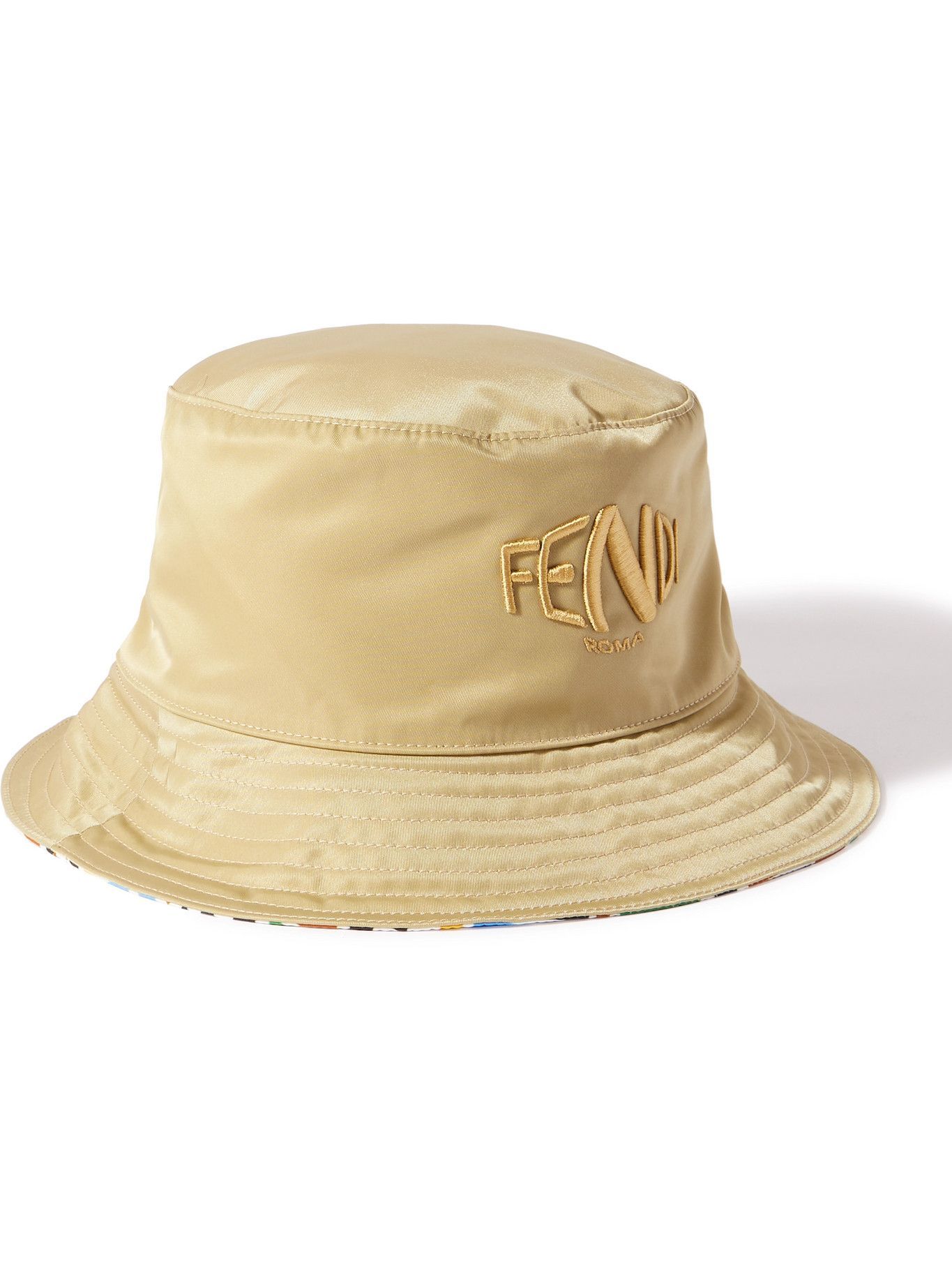 yellow fendi bucket hat