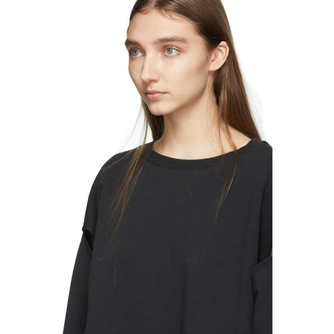 MM6 Maison Margiela Black Slit Sleeve 