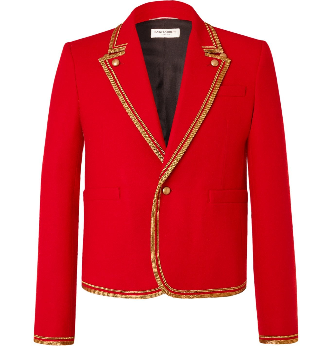 saint laurent red blazer