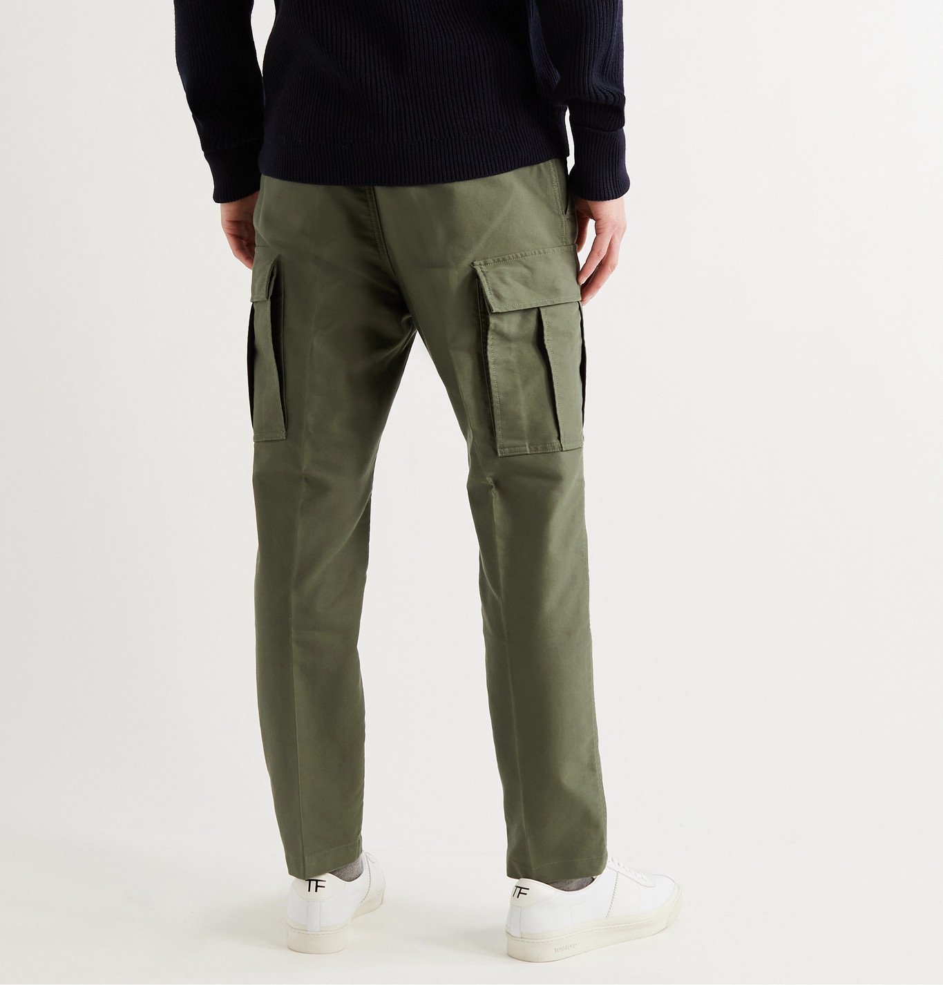 TOM FORD - Cotton-Twill Cargo Trousers - Green TOM FORD