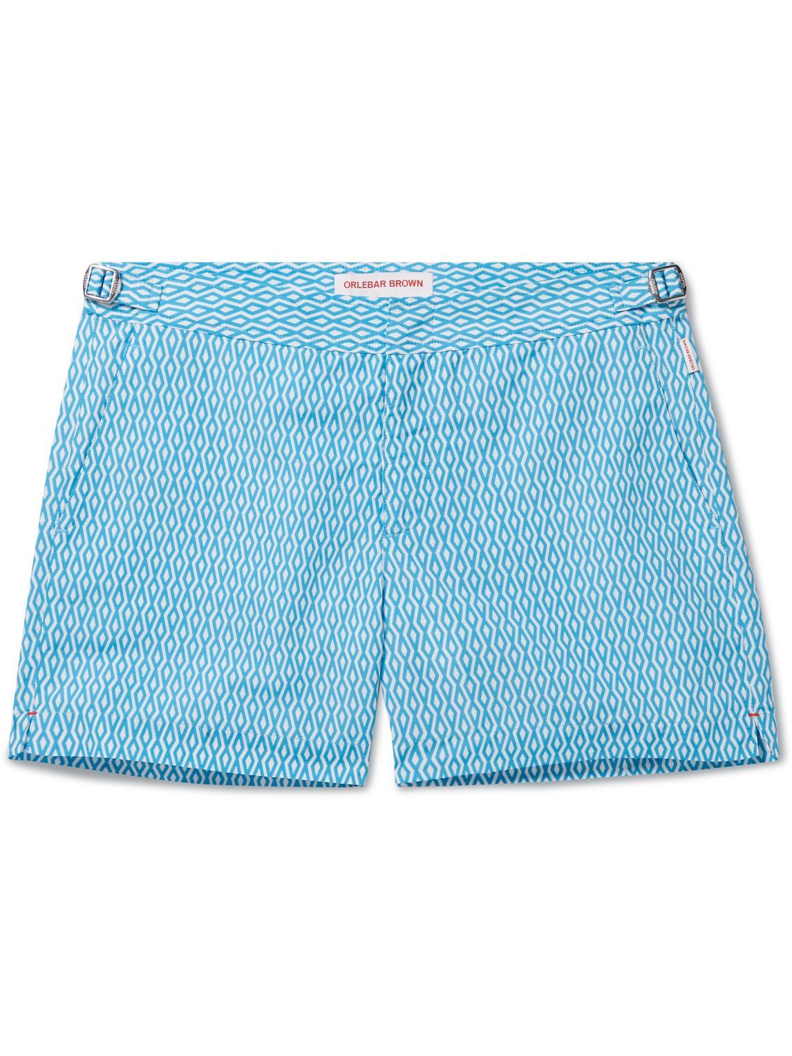 Orlebar Brown Setter SlimFit ShortLength Printed Swim Shorts Blue