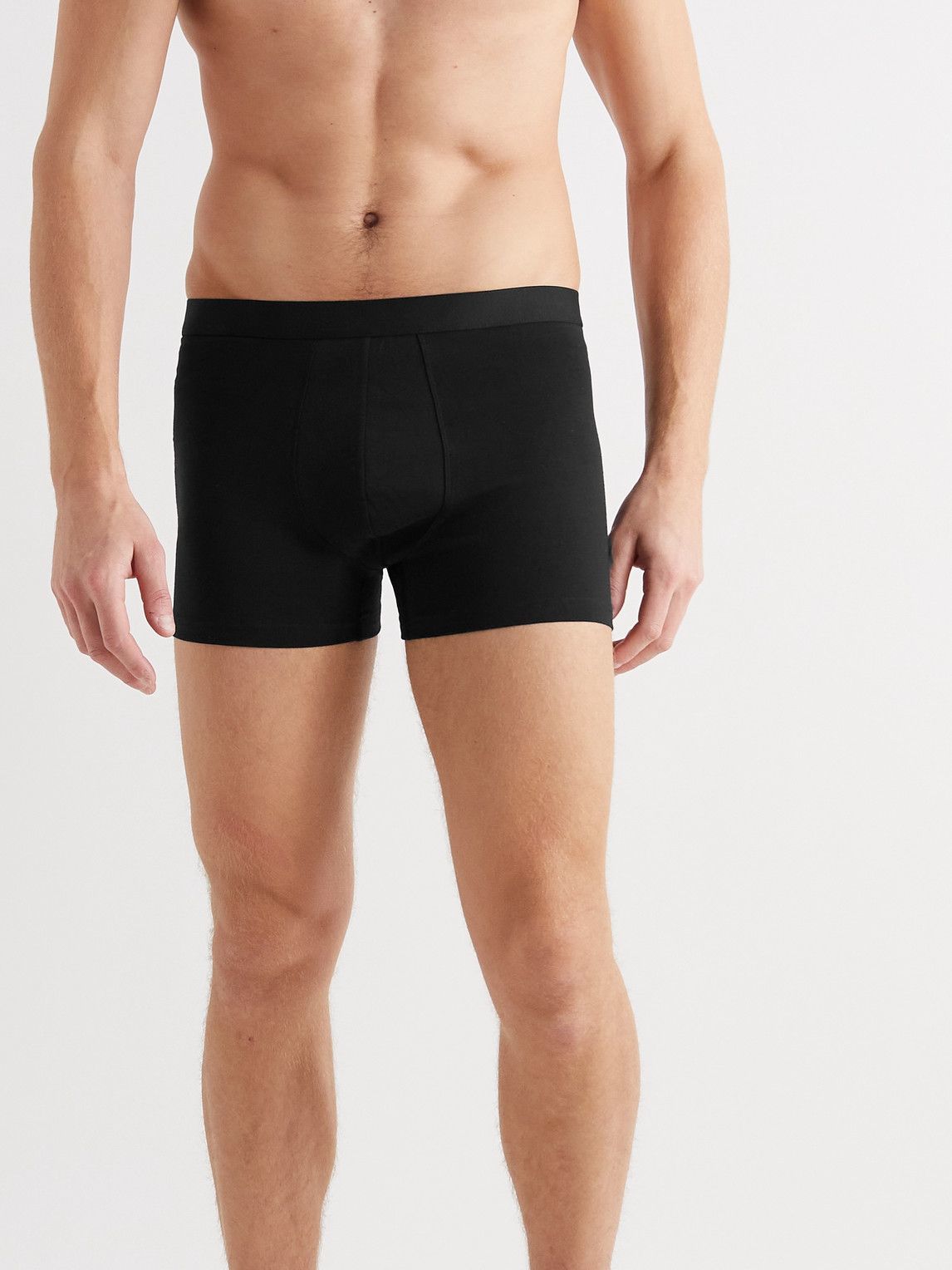 Organic Basics TenPack Stretch Organic CottonJersey Boxer Shorts