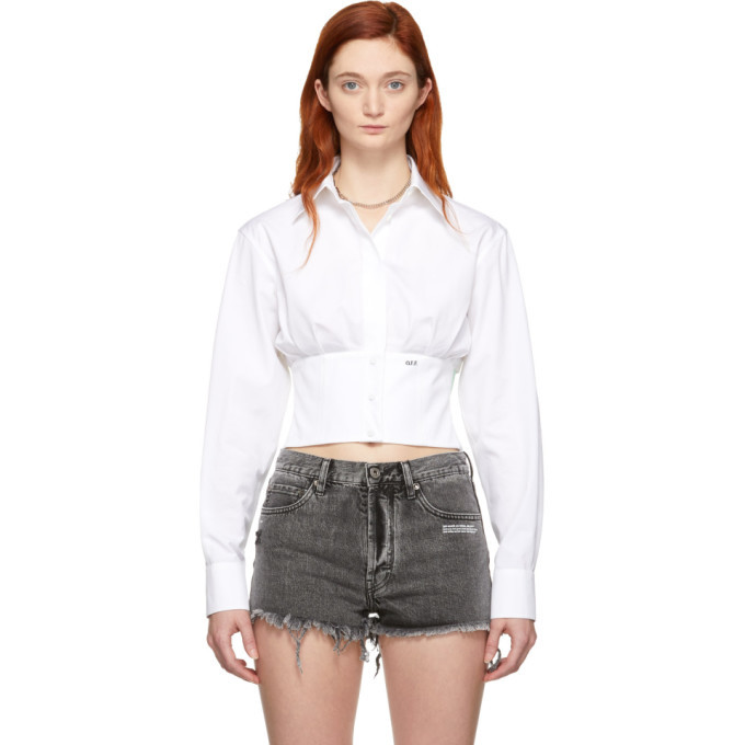 Off-White White Corset Shirt Off-White
