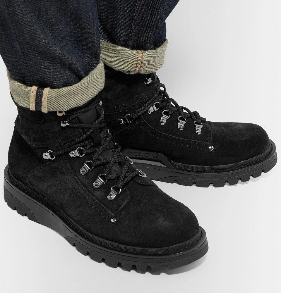 Moncler - Egide Suede and Nylon Hiking 