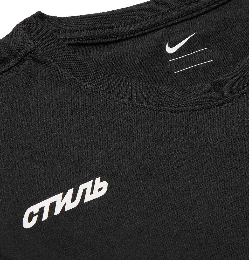 Nike - Heron Preston Embroidered Printed Cotton-Jersey T-Shirt 