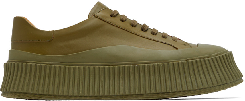 khaki platform sneakers