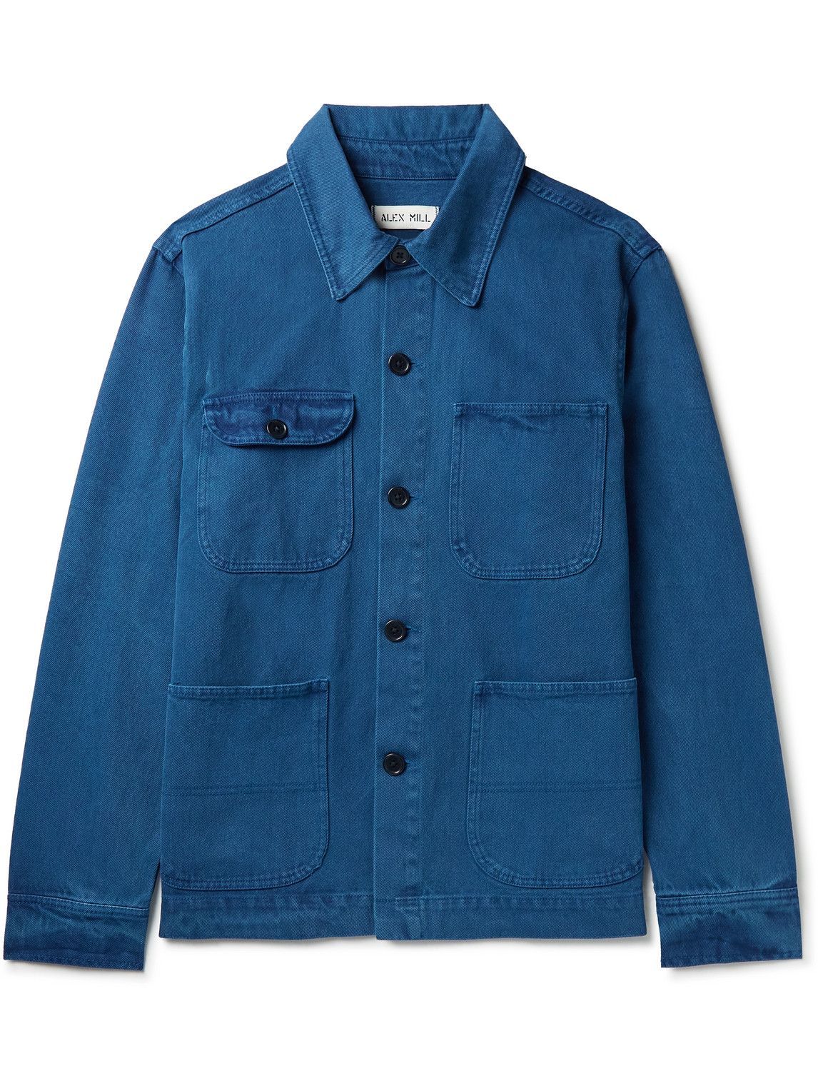 Alex Mill - Garment-Dyed Recycled Denim Jacket - Blue Alex Mill