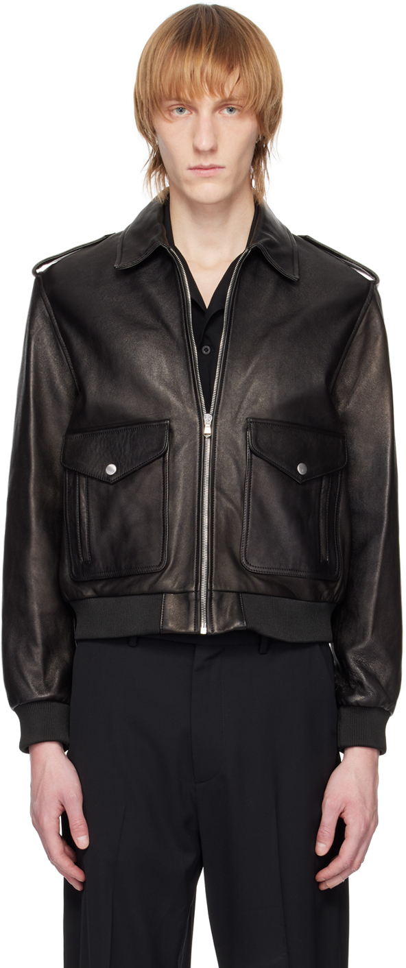 Nili Lotan Black Burton Leather Jacket Nili Lotan