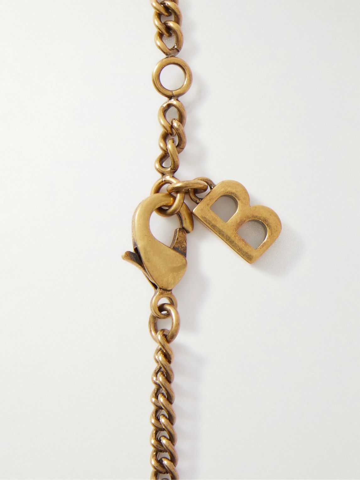 Balenciaga - Logo-Detailed Gold-Tone Bracelet Balenciaga