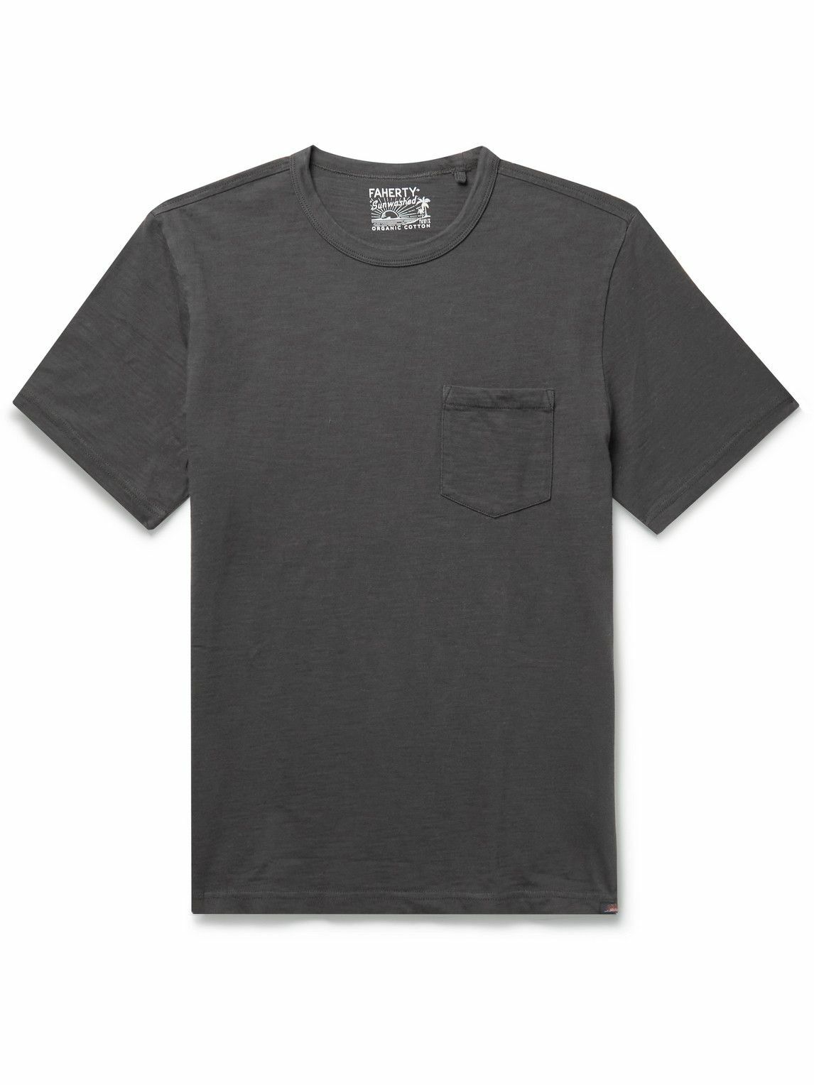 Faherty - Sunwashed Cotton-Jersey T-Shirt - Gray Faherty