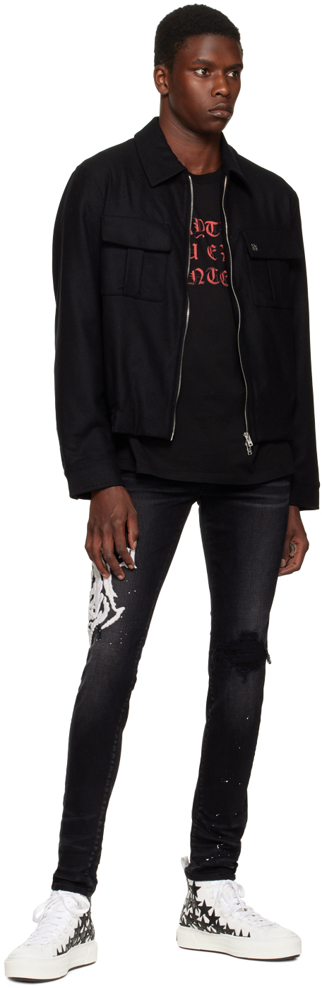 AMIRI Black Zip Up Jacket Amiri