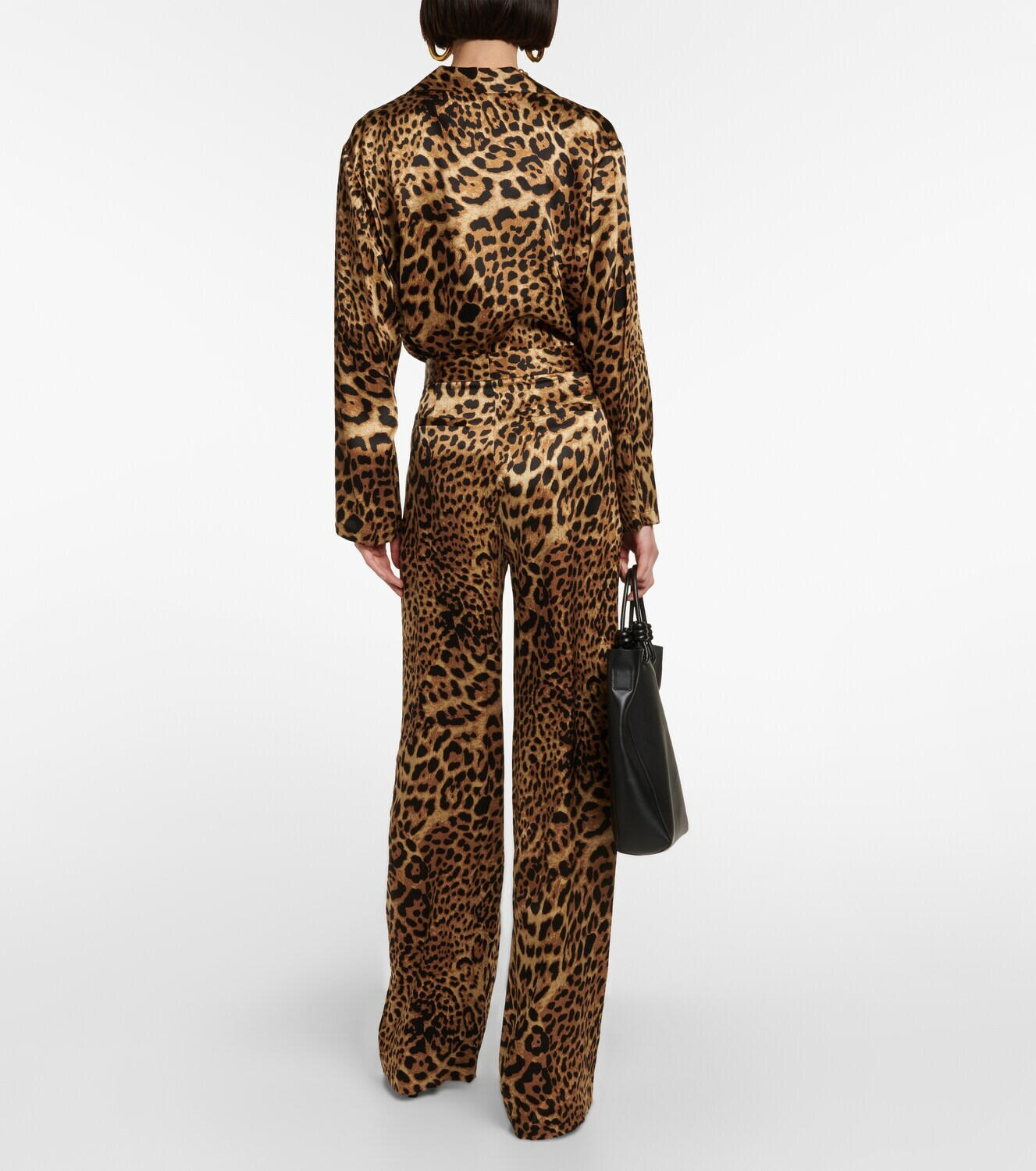 Nili Lotan - Germain leopard-print silk straight pants Nili Lotan