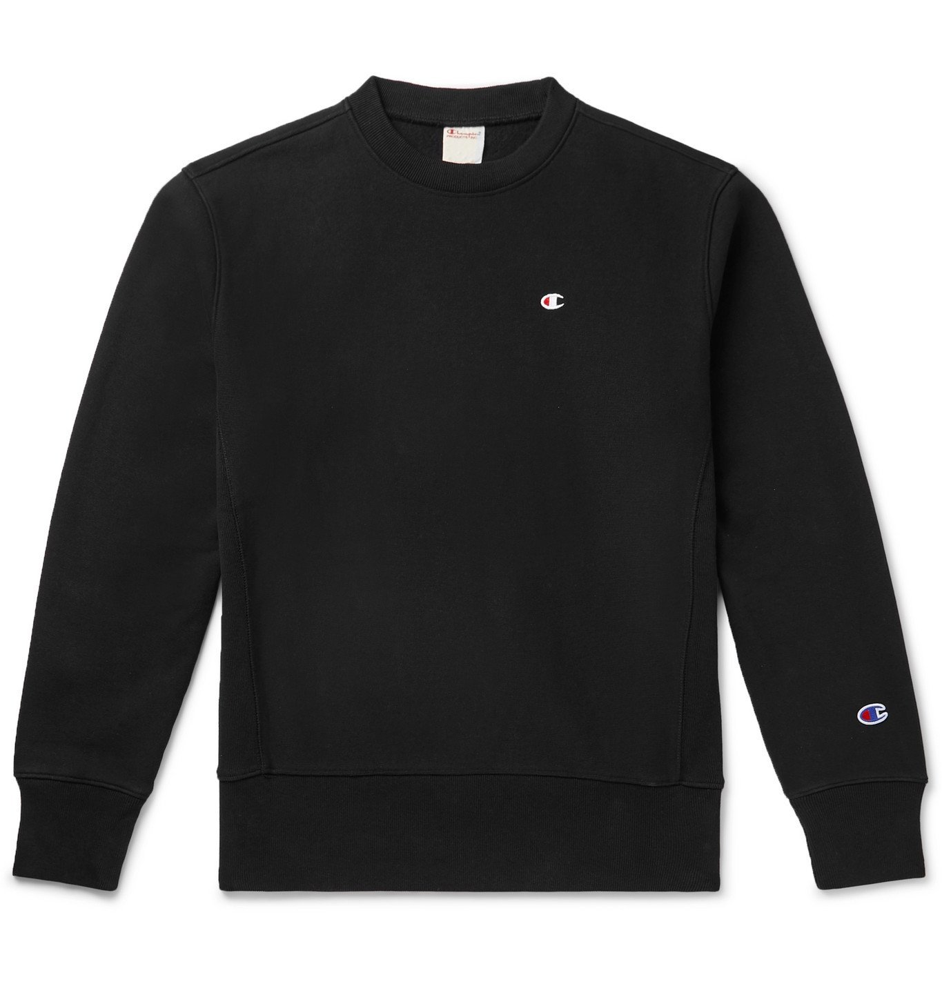 Champion - Logo-Embroidered Fleece-Back Cotton-Blend Jersey Sweatshirt ...