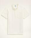Brooks Brothers Men's Stretch Cotton Seersucker Polo Shirt | White
