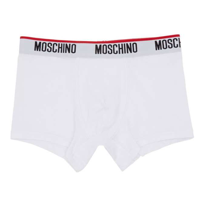 Moschino White Classic Boxer Briefs Moschino