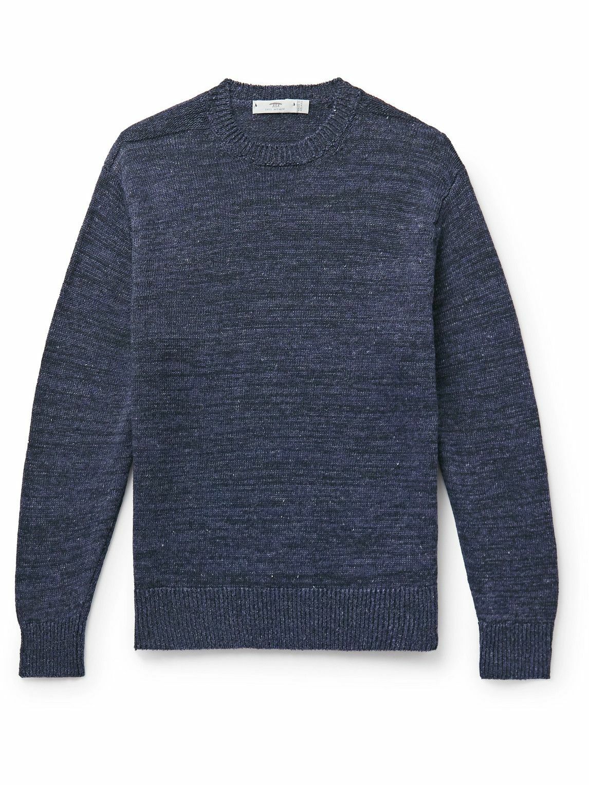 Inis Meáin - Donegal Linen Sweater - Blue Inis Meáin