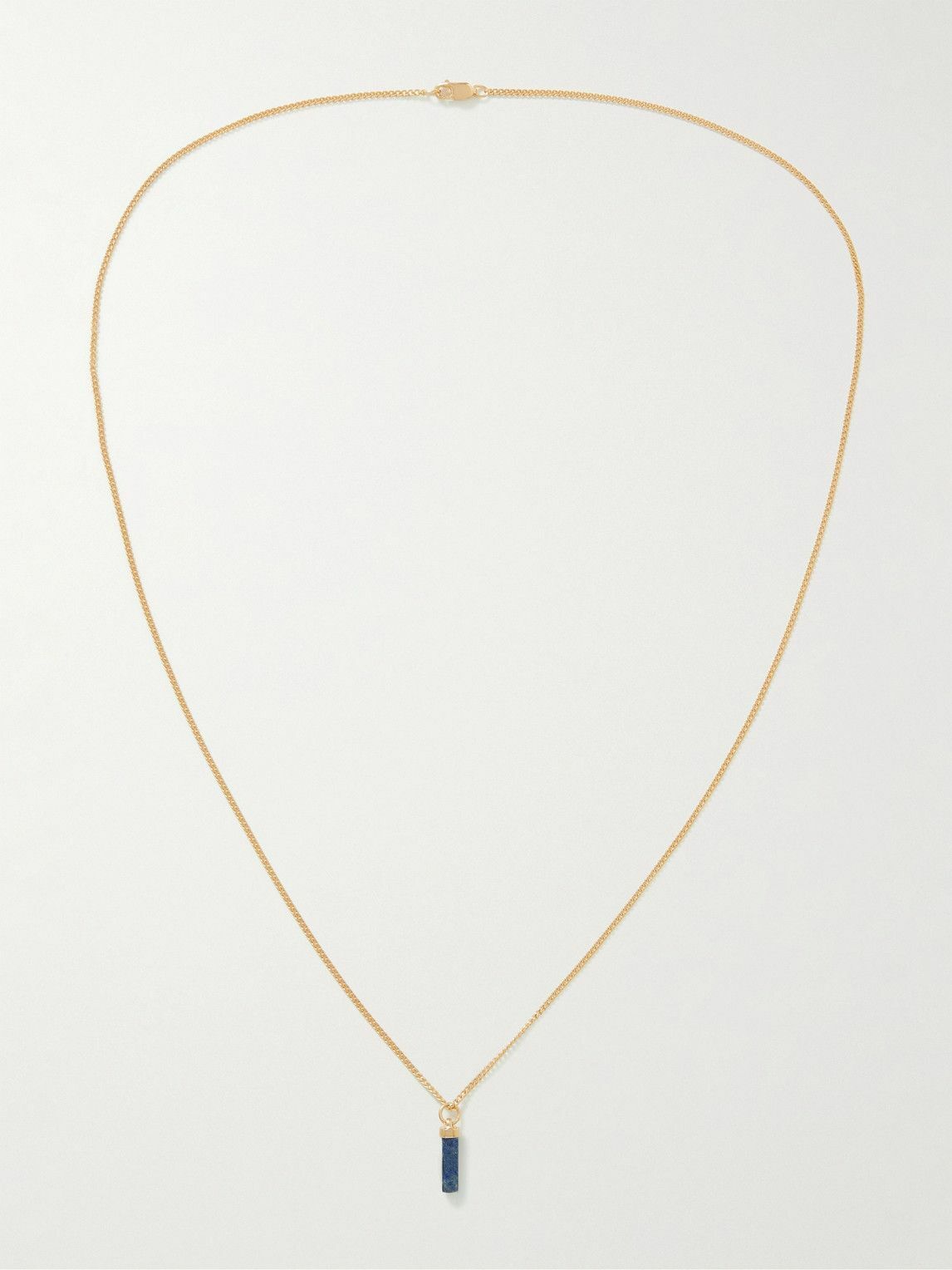 【Miansai】Pina Agate Necklace，Gold Vermeil 