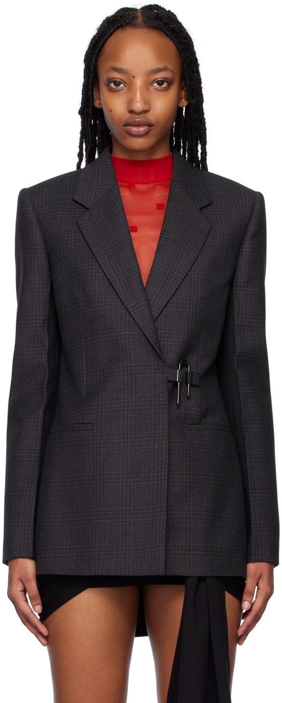 Givenchy Gray U-Lock Blazer Givenchy