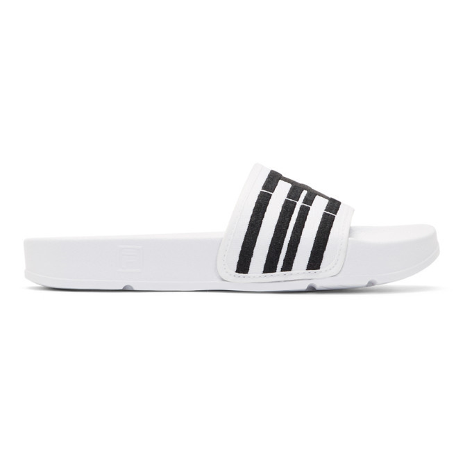 fila drifter slides white