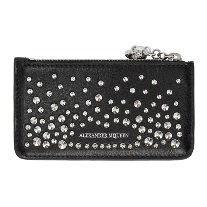 Alexander McQueen Alexander McQueen Studded leather card case main image 0