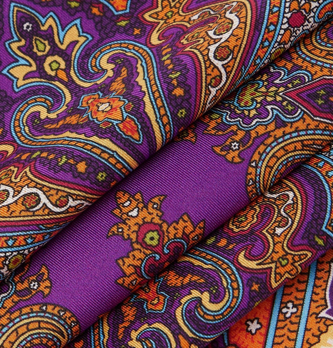 ETRO - Paisley-Print Silk-Twill Pocket Square - Multi Etro