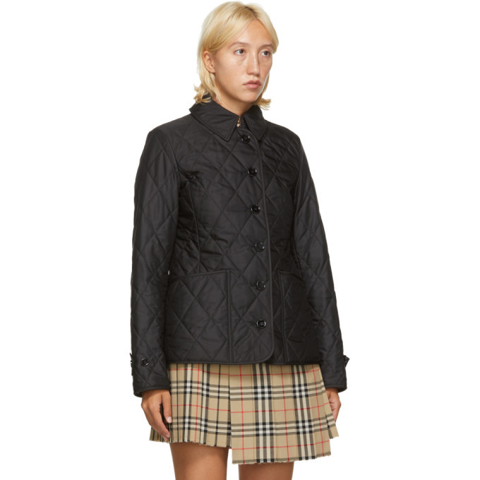 Burberry Black Quilted Fernleigh Jacket Burberry