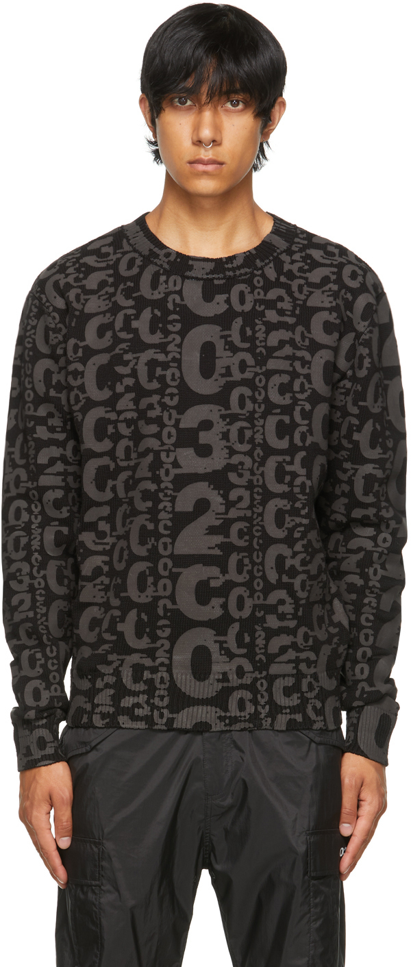 032c Black Heat Sensitive Système de la Mode Sweater