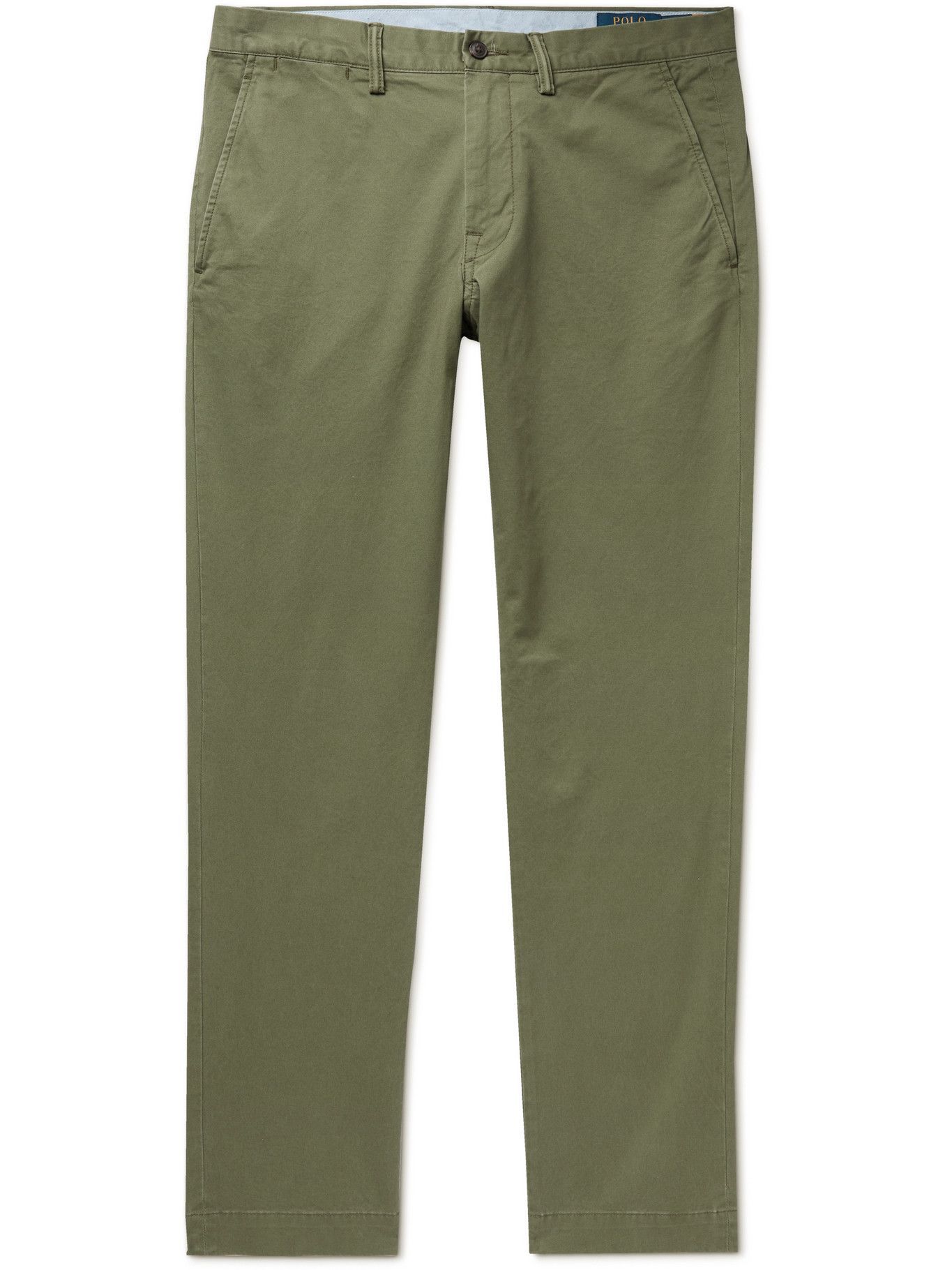 Photo: POLO RALPH LAUREN - Bedford Slim-Fit Stretch-Cotton Twill Chinos - Green